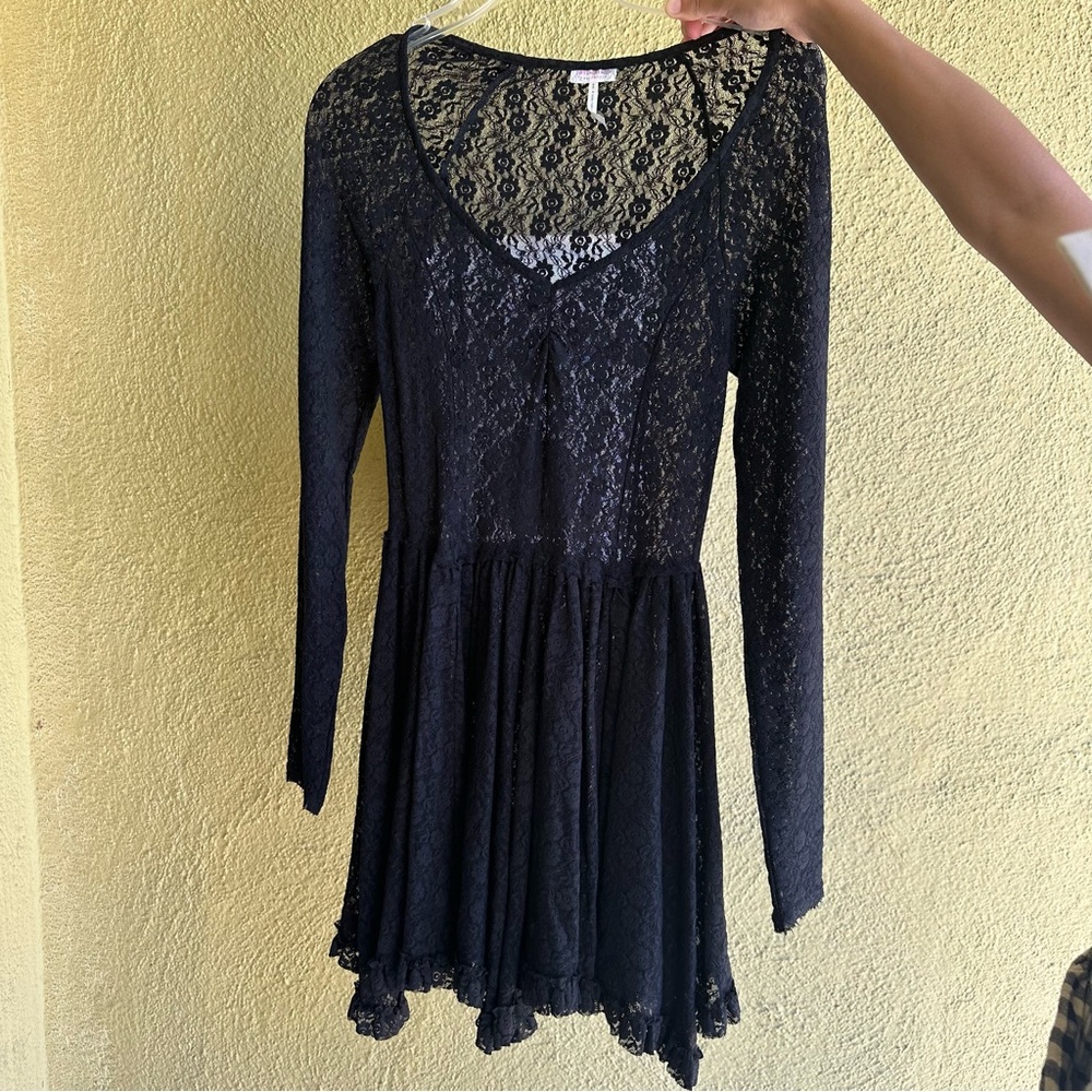 Black Lace Free People Intimates Dress